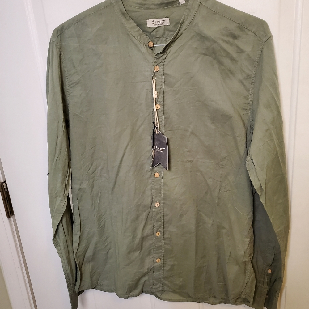 Fiver Jeans Italy Pop Shirt (Euro XXL) US L Made in 🇮🇹